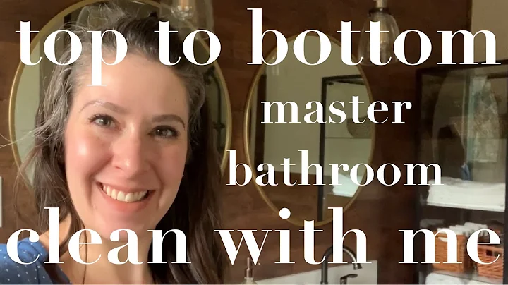 CLEAN WITH ME | Master Bathroom Top to Bottom Clean