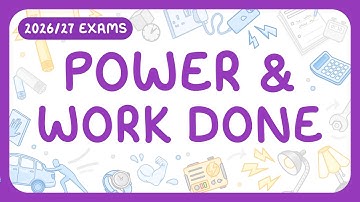GCSE Physics - Power & Work Done - Equations | Calculations (2026/27 exams)