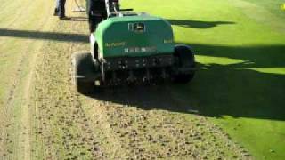 Aerifying 14 Green
