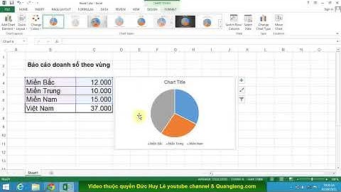 Hướng dẫn vẽ biểu đồ hình tròn trong Excel