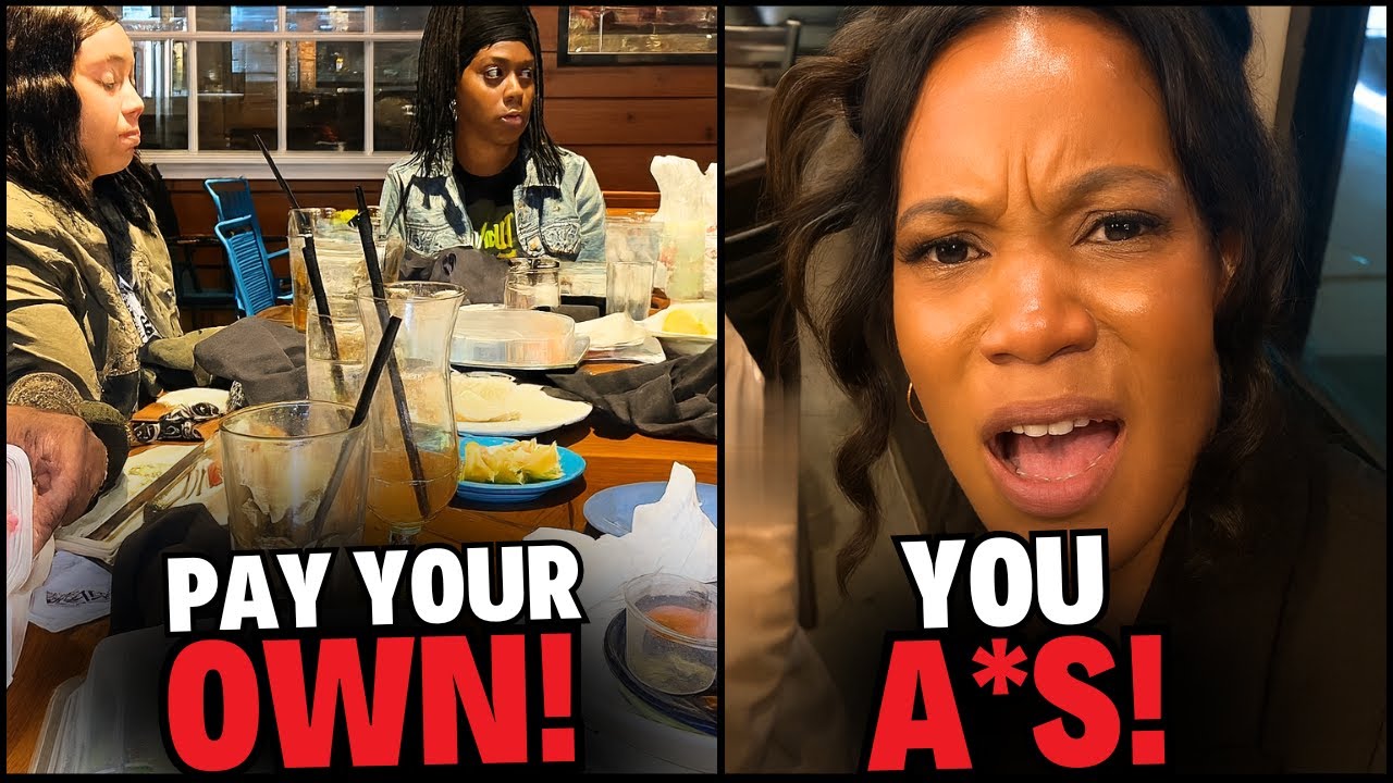 Женщина с титулом НЕ МОЖЕТ заставить друзей ОПЛАТИТЬ свой дорогой ужин!