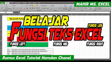 Belajar || Fungsi Teks Ms. Excel
