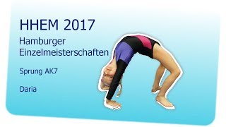 Einzelmeisterschaften HHEM 2017 | Sprung AK 7 | Daria