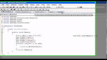 C# Tutorial, Difference between Arrays and Collections and working with Stack Collection - Day 6