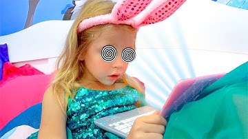 Nastya and Why it is harmful to watch cartoons for a long time