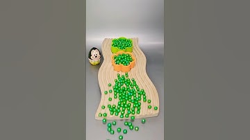 Satisfying ASMR: Reverse Video ♡ Green Beads #asmr #satisfying #reverse