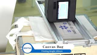 Handheld printer B85 - printing on bag