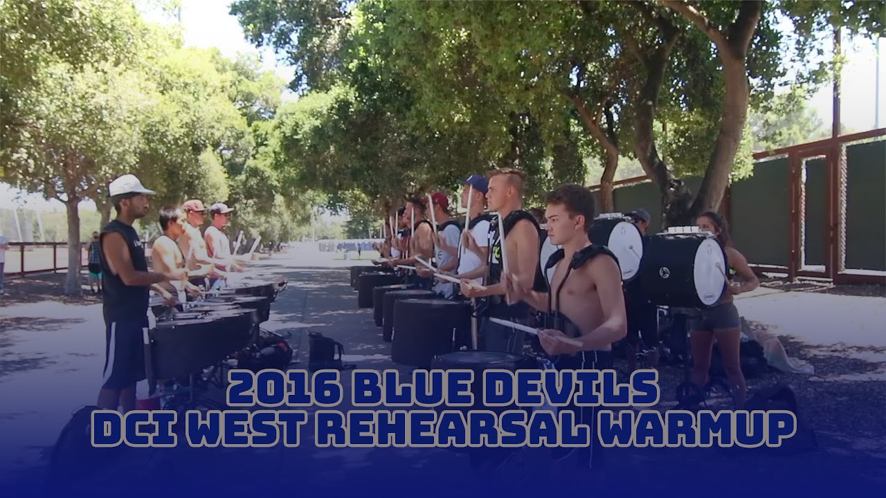 2016 Blue Devils - DCI West Rehearsal Warmup