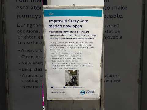 New Lift at Cutty Sark for Maritime Greenwich Station #shotoniphone16pro #tfl #stationimprovements