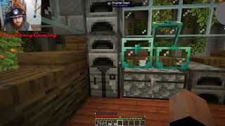 Minecraft Modded FTB StoneBlock - Ep 9 - Digging Out a Tunnel System to The Nether Ring