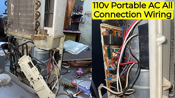 Portable AC 110v All Connection Wiring In Urdu/Hindi