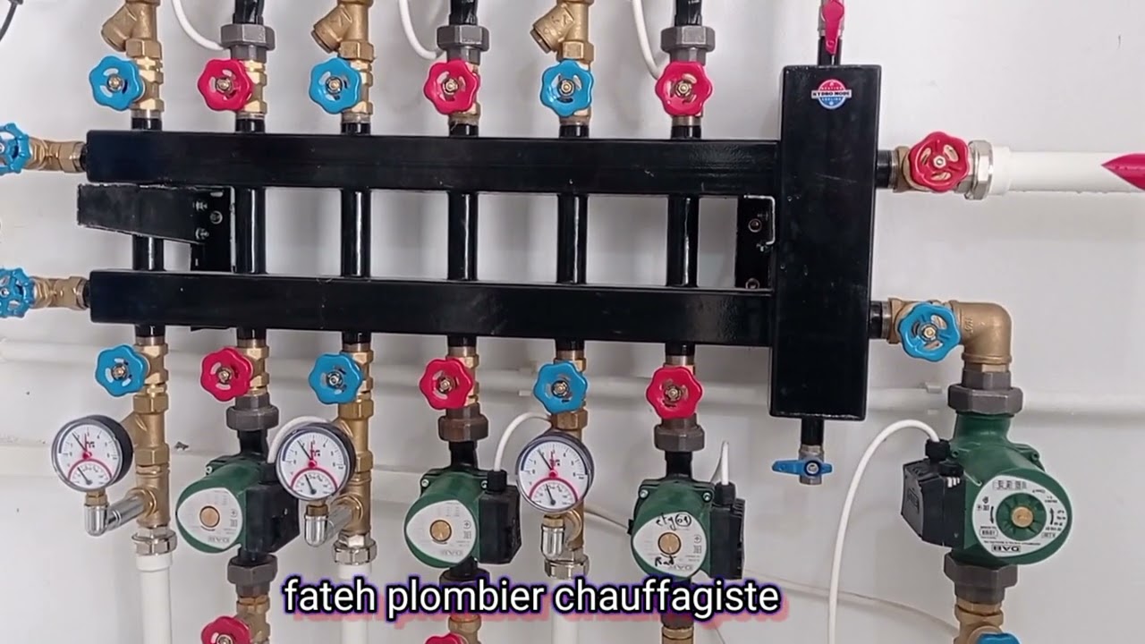 التدفئة المركزية منزل 3 طوابق(ج1) // installer chauffage central Villa 3etg