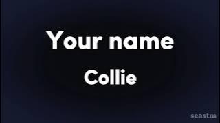 YOUR NAME - COLLIE - LYRICS ( The Ost of Good Boy)