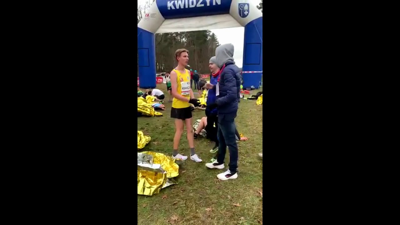 Mistrzostwa Polski w Biegach Przełajowych - brązowy medal Kacpra Adamczaka KS STAL LA