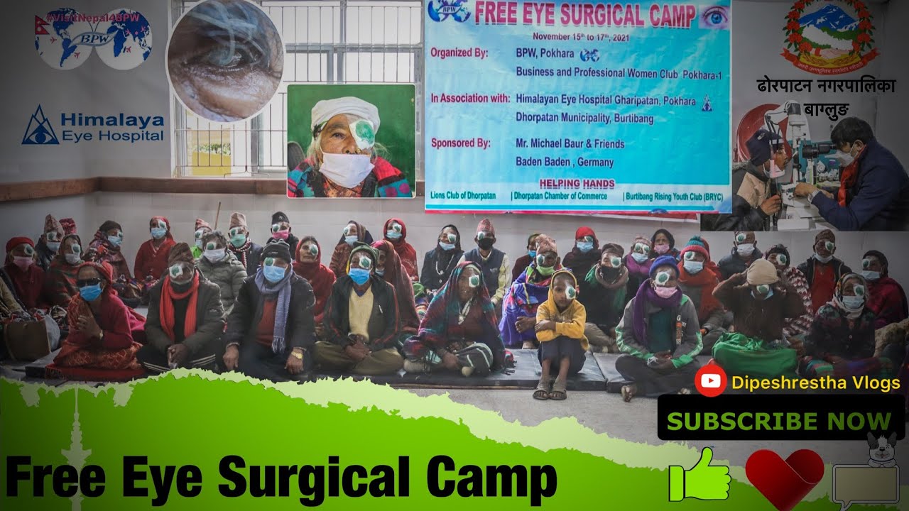 Free Eye Surgical Camp by BPW Pokhara | Himalaya Eye Hospital | Burtibang, Dhorpatan