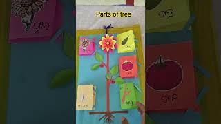 Parts of tree ll TLM for primary school ll EVS ll #shorts #shortvideo #tlm #evs  #school #students