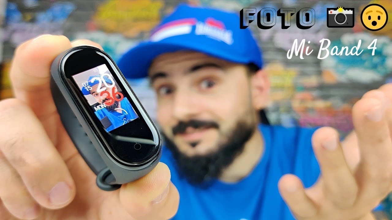 mi band 4 foto na tela