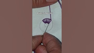 simple embroidery for bigginers button hole stitch