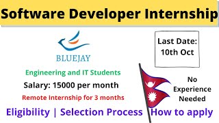 🔴Software Development Internship | Bluejay Delivery | Work from Home | Placements Nepal screenshot 4