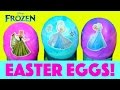 Easter Eggs Disney Frozen!  DIY Coloring Easter Eggs - How to Color Frozen Easter Eggs Elsa Anna