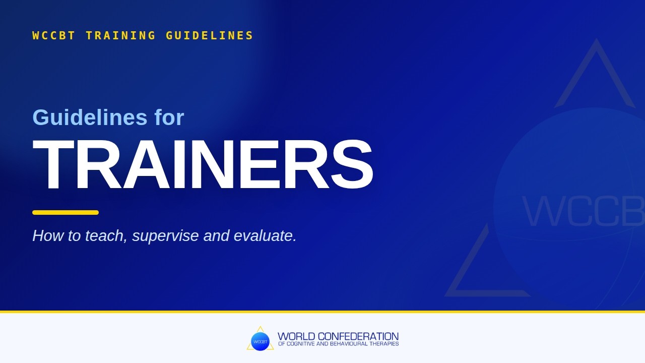WCCBT Training Guidelines: Trainers