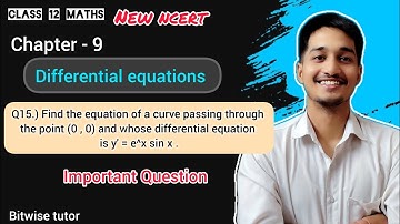 Find the equation of a curve passing through the point (0 , 0) and whose differential equation is y