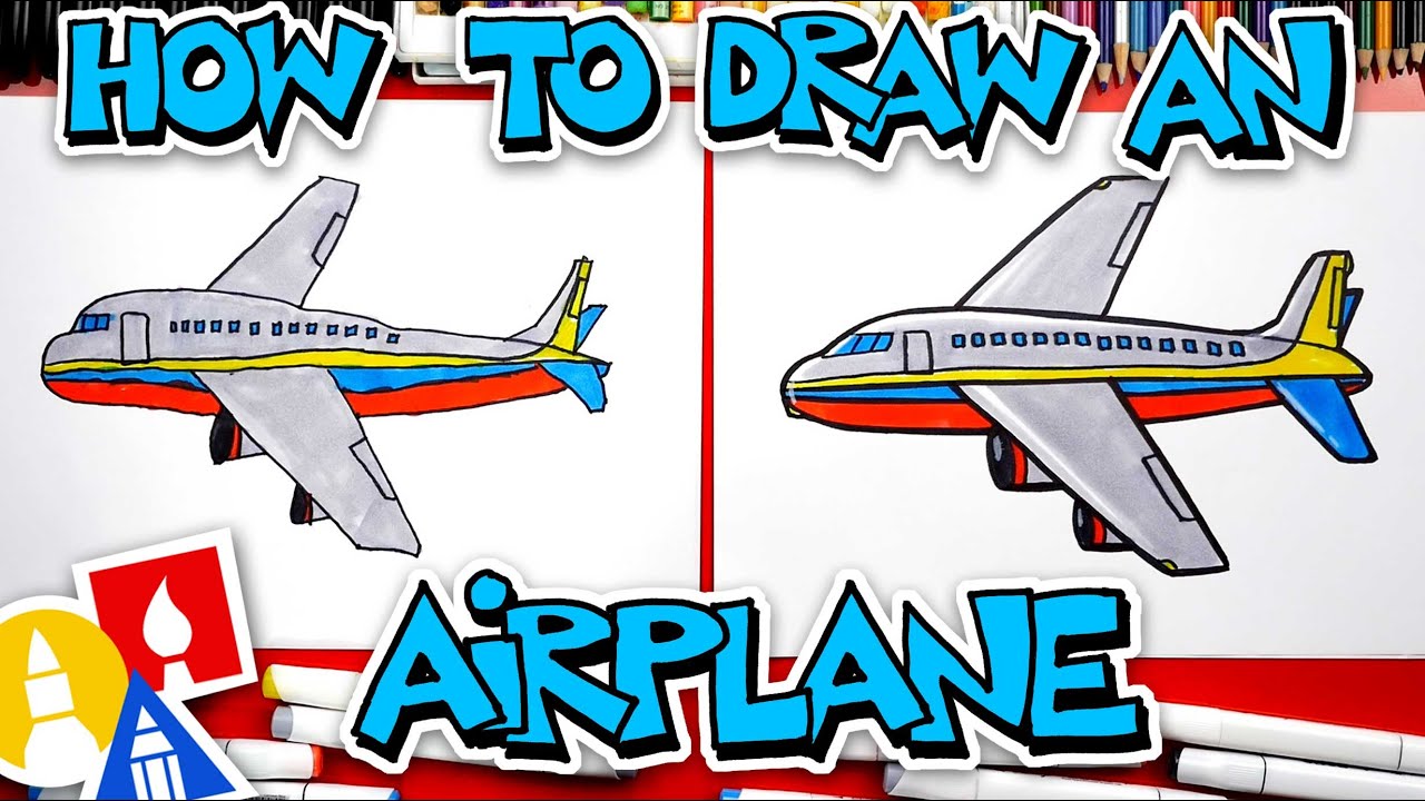 How To Draw An Airplane - YouTube