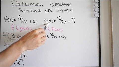 Determine If Functions Are Inverses - Compositions