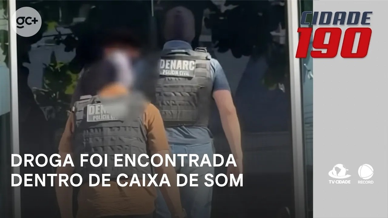 Droga foi encontrada dentro de caixa de som; um suspeito foi preso | Cidade 190