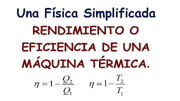 ¿Cómo se determina la eficiencia de la máquina?