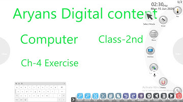 2nd class Computer ch 4 Exercise More or tux paint