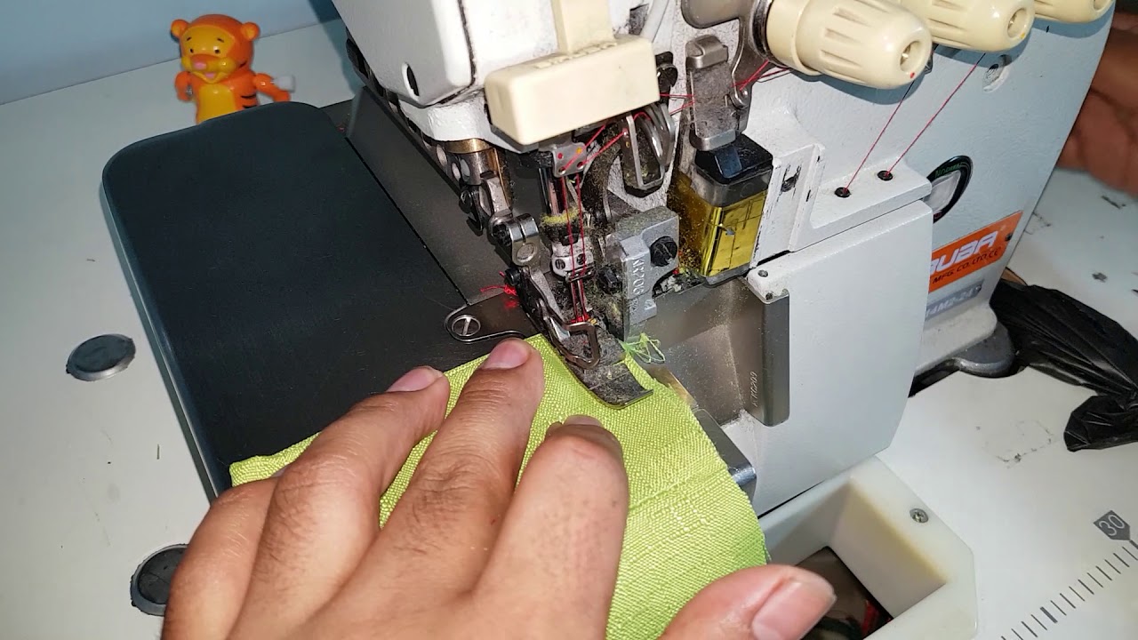 Como hacer atraque en la overlock pasó a pasó
