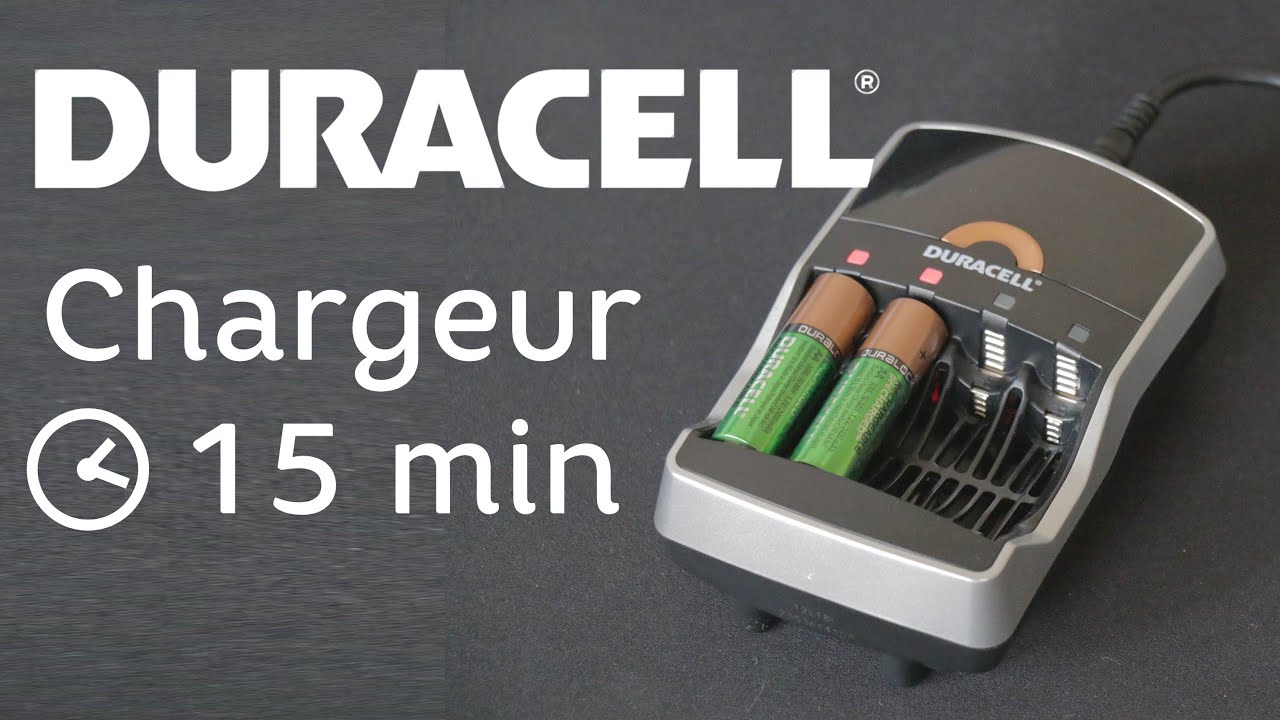 Duracell Chargeur 15 minutes (CEF15) YouTube