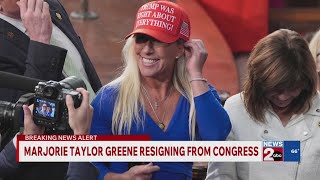 Marjorie Taylor Greene resigning from Congress