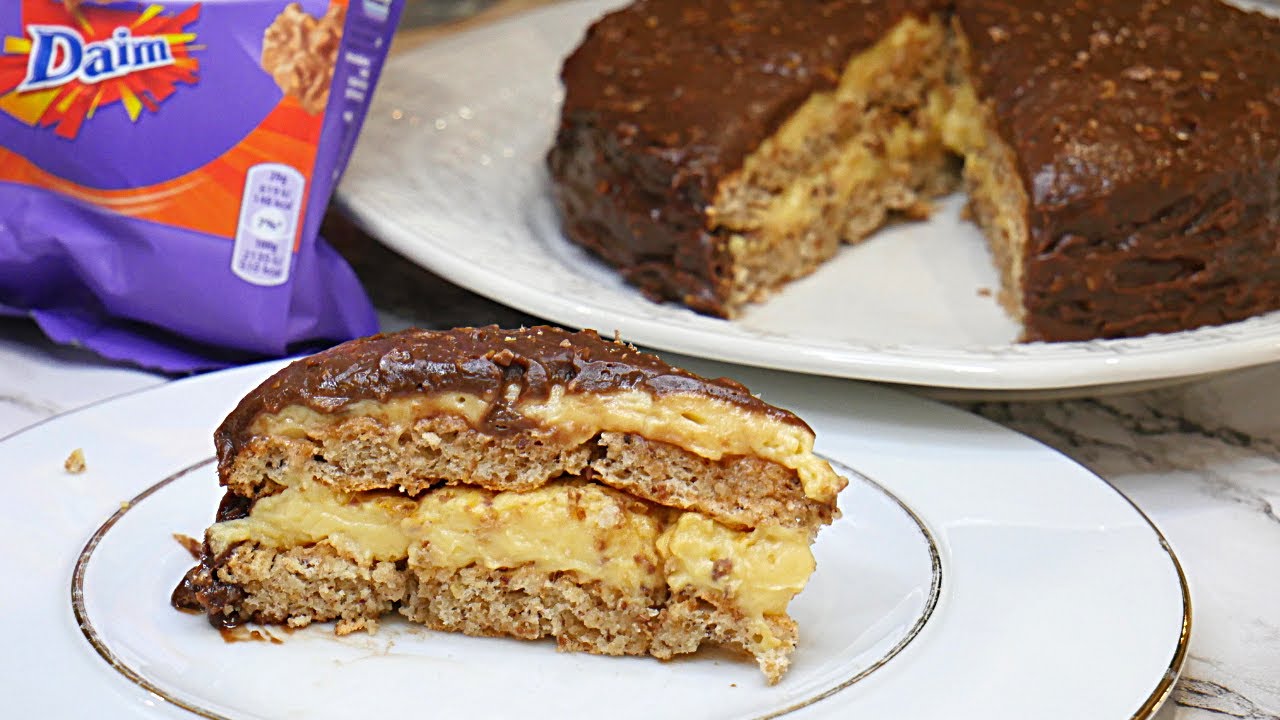 Recette de la Tarte aux Daims (Glaçage chocolat praliné Daim)