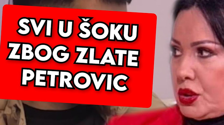 SVI U ŠOKU ZBOG ZLATE PETROVIC, SAD JAVILI