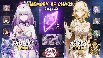 NEW MOC 12 Castorice & Aglaea E0S1 (Memory of Chaos 12) | Honkai Star Rail 3.2