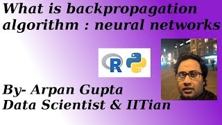 Backpropagation Algorithm Neural Networks