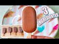 PALETAS DE HELADO DE CHOCOLATE - 3 INGREDIENTES - SIN CREMA - SIN LECHE CONDENSADA!