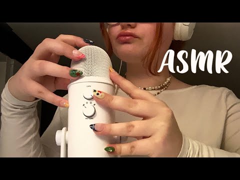 ASMR bare mic scratching (whole mic, back of the nails) 🎙️✨