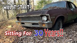 ABANDONED 1971 Chevy NOVA- Will it RUN after 30 years??