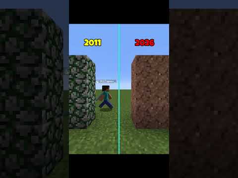 Minecraft Stone Evolution (2011 → 2026) ⛏️🔥 #minecraft #shorts