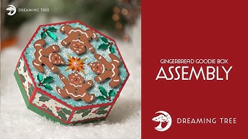 SVG File - Gingerbread Goodie Box - Assembly Tutorial (For Cricut, Silhouette, and ScanNCut)