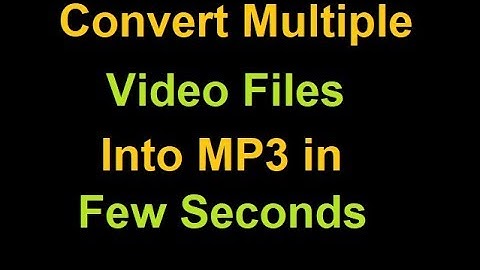 How to Convert multiple videos file to mp3 in simple steps | SendTo Menu | Automate steps