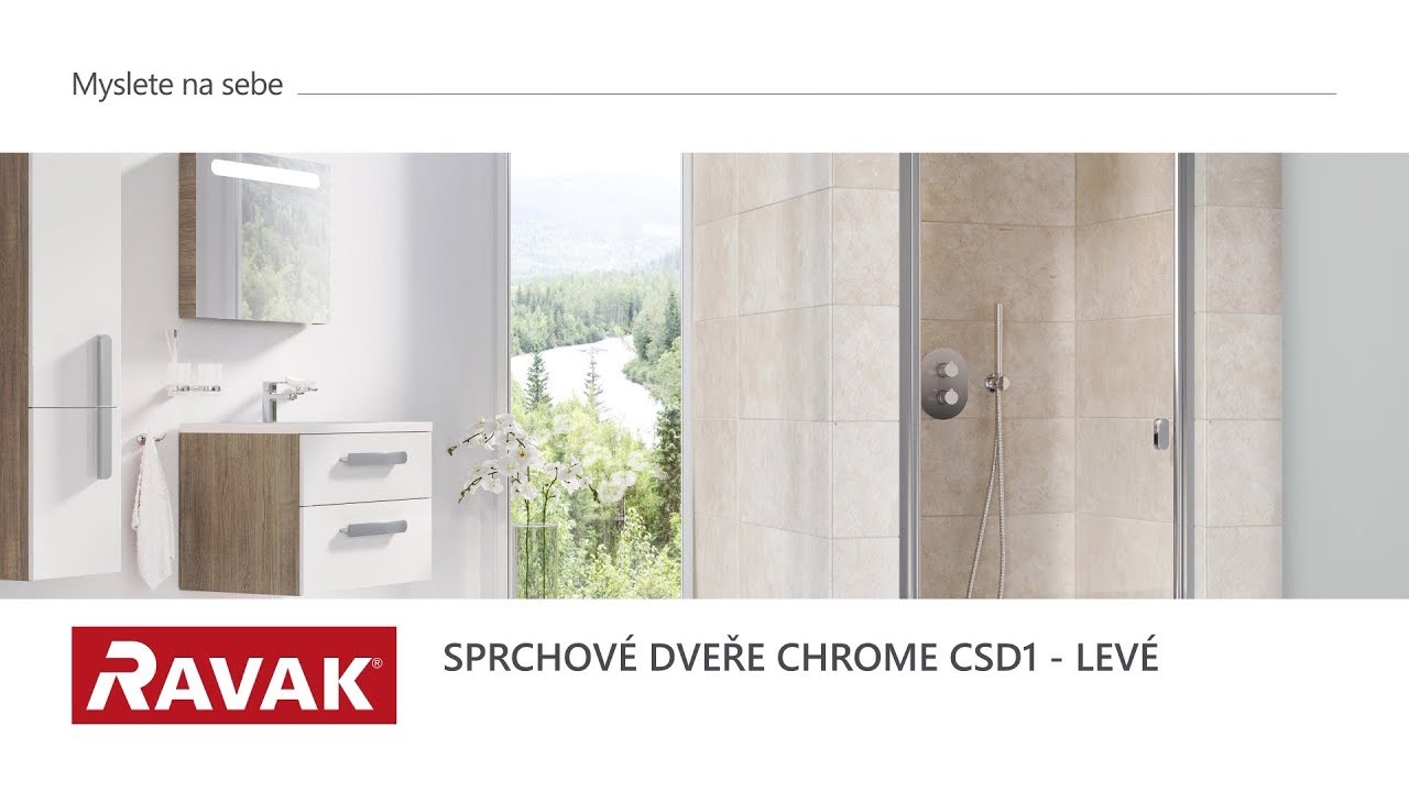 RAVAK montážní návod - Sprchové dveře Chrome CSD1