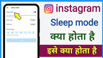 what is sleep mode on instagram