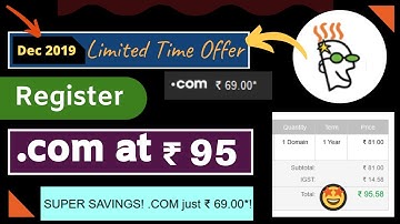 🔥 Register Domain at Rs. 95 on Godaddy | Cheap .com Domain on GoDaddy