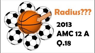 Finding a Radius of a Tangent Sphere (2013 AMC 12 A Problem 18)