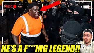Angry garbage man teaches Antifa a lesson...