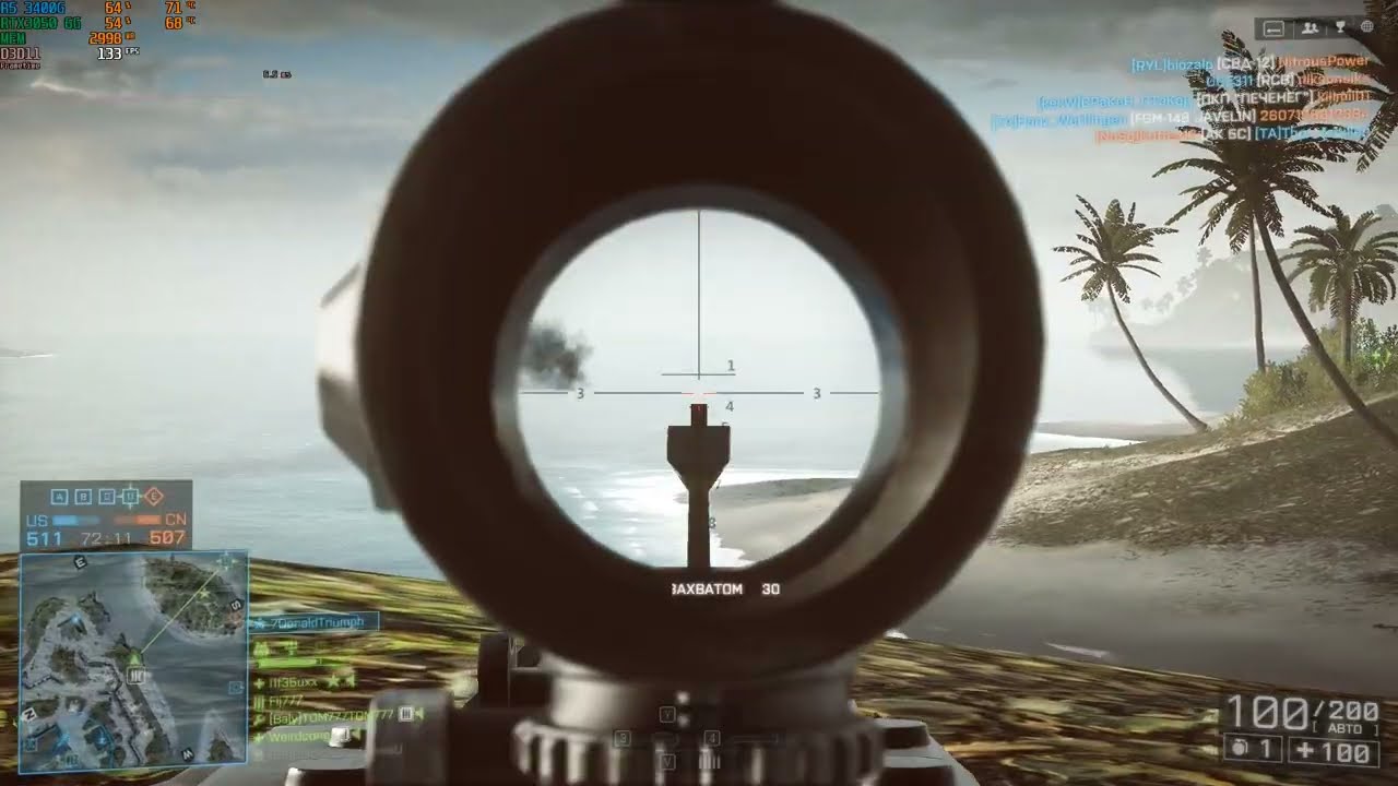 Battlefield 4 - Paracel Storm gameplay. RTX 3050 6G